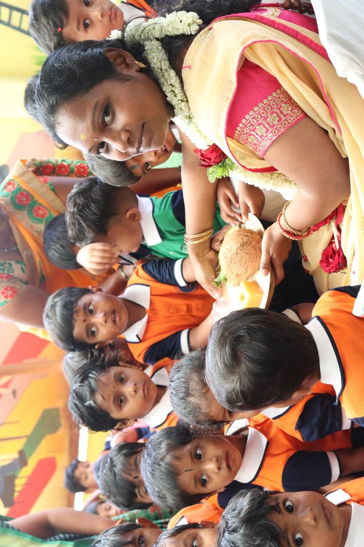 Bhumi Pooja Teacher Students Sadhguru