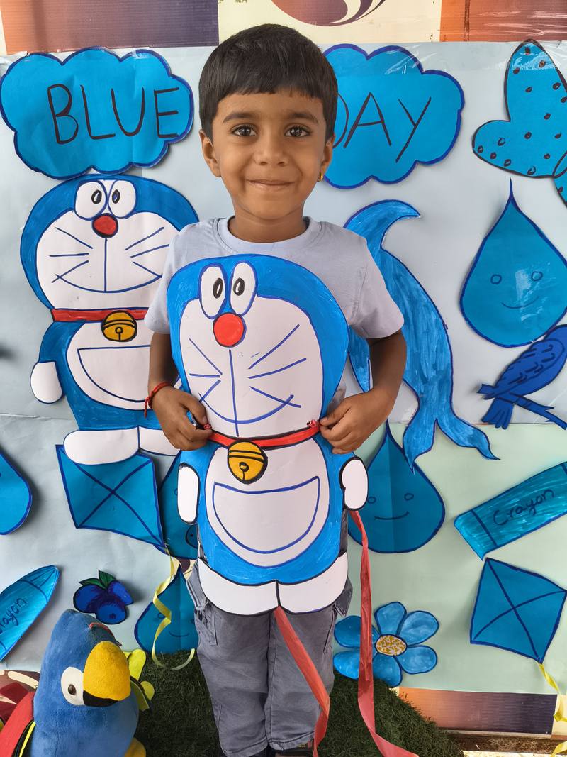 Blue Day Doraemon Craft Sadhguru