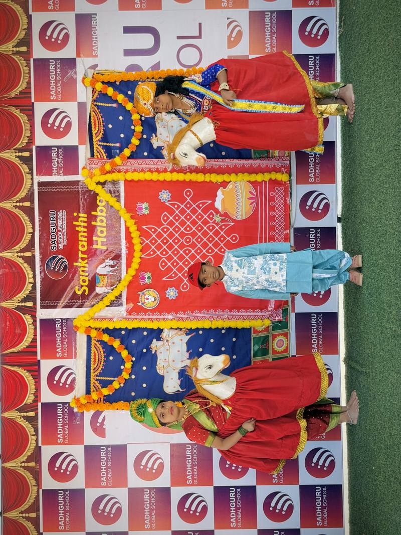 Sankranthi Habba Blue Kurta Sadhguru